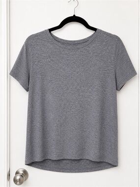 Classic Crewneck Short-Sleeve Tee - Gray